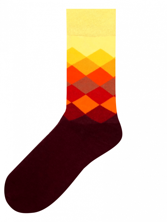 Medias locas calcetines de diseño de rombos Freaky Socks medias de rombos