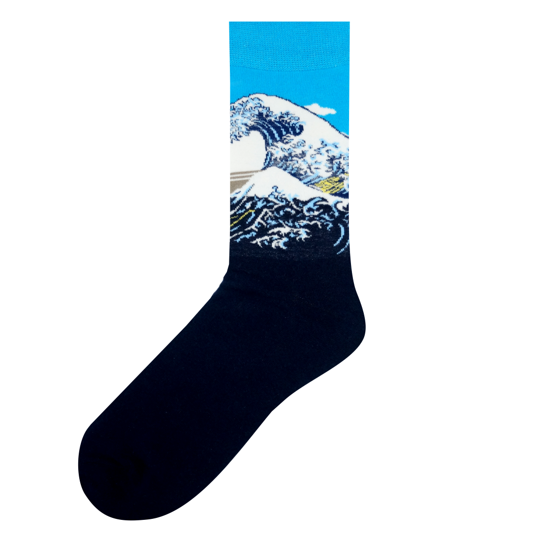 Medias Locas calcetines divertidos de diseño de gran ola Freaky Socks. La gran ola de Kanagawa