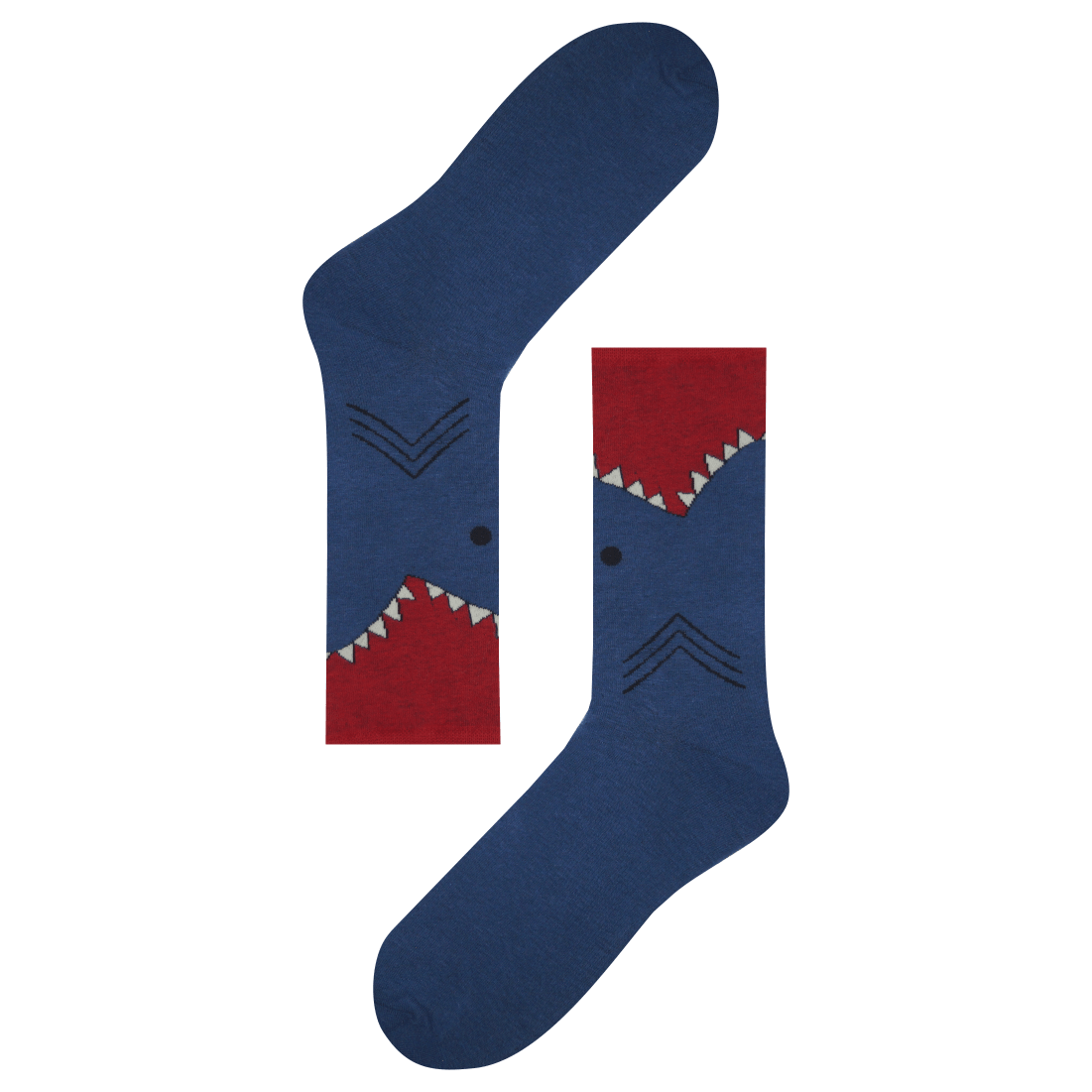 Medias locas calcetines de diseño mordida tiburon shark Freaky Socks
