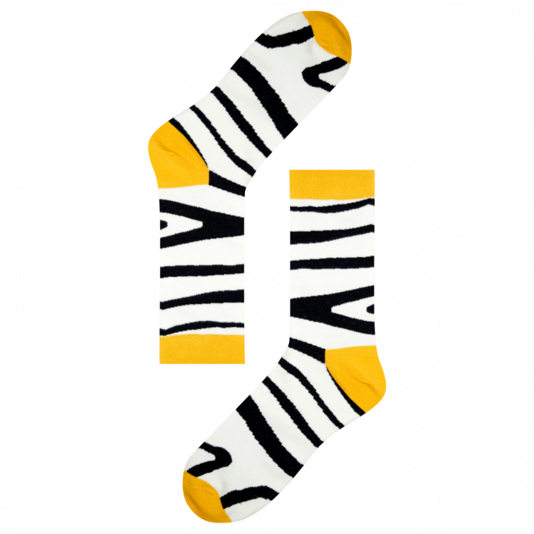 Medias Locas calcetines divertidos de diseño de cebra Freaky Socks