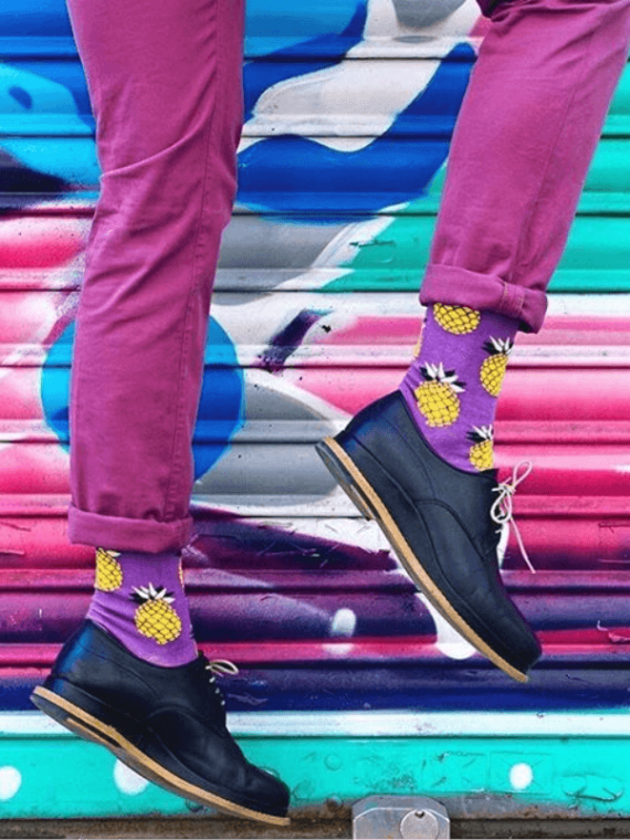 Medias calcetines diseño de Piña Freaky Socks