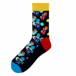 Medias Locas calcetines divertidos de diseño de Rolling Stones Freaky Socks