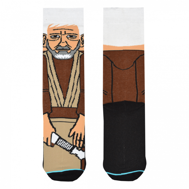 Medias Locas calcetines divertidos de diseño de Star Wars Obi Wan Kenobi Freaky Socks