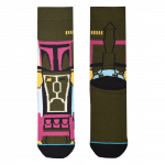 Medias Locas calcetines divertidos de diseño de Star Wars Boba Fett Freaky Socks. Medias Satr Wars