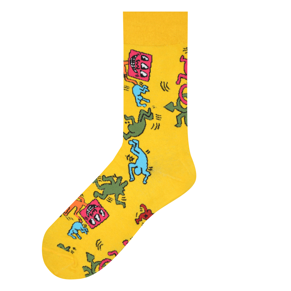 Medias Locas calcetines divertidos de diseño de recochita Freaky Socks. medias Keith Haring
