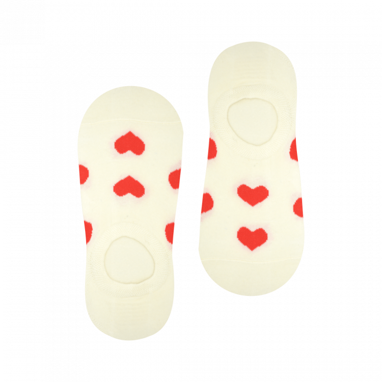 Medias Locas invisibles calcetines baletas divertidos de diseño de corazones Freaky Socks