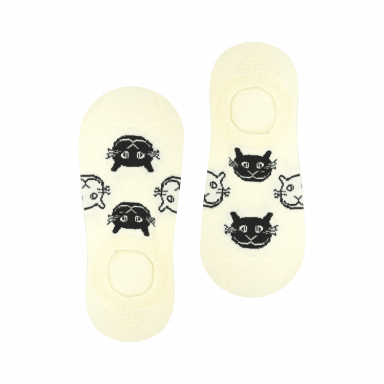 Medias Locas invisibles calcetines baletas divertidos de diseño de gatos Freaky Socks