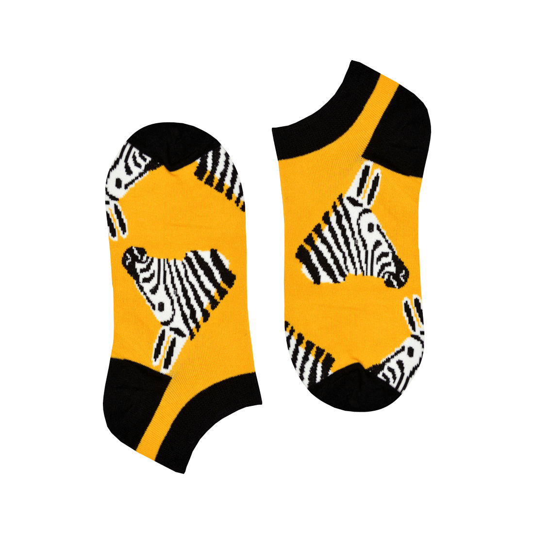 Medias Locas invisibles calcetines baletas divertidos de diseño de cebras Freaky Socks. Medias tobilleras cebras