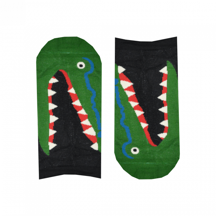 Medias Locas invisibles calcetines baletas divertidos de diseño de cocodrilo Freaky Socks