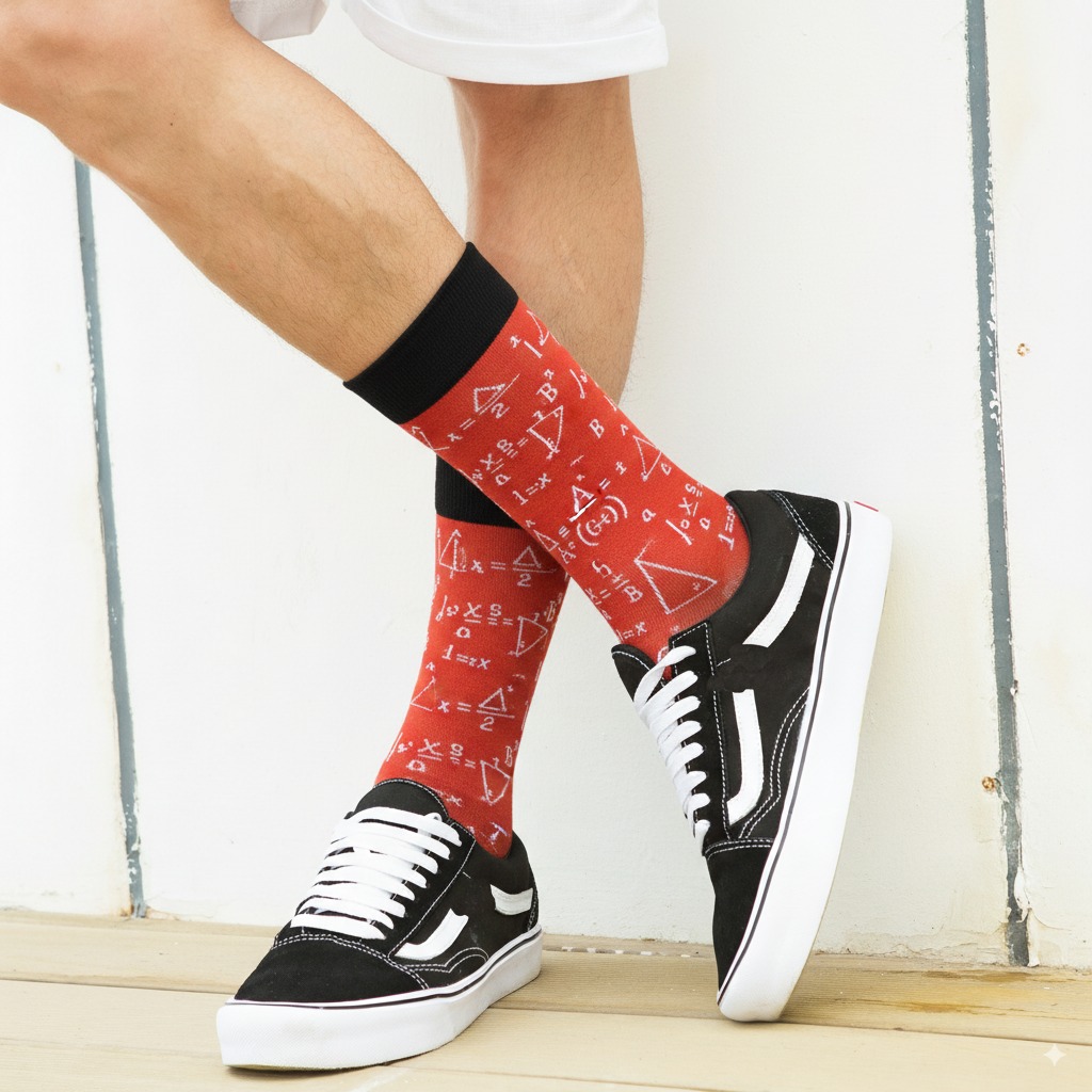 Medias Locas calcetines divertidos de diseño de ecuaciones Freaky Socks