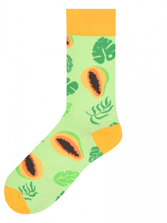 Medias Locas calcetines divertidos de diseño de papaya Freaky Socks