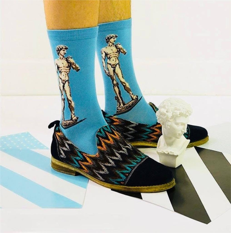 Medias Locas calcetines divertidos de diseño medias David de Miguel Angel Freaky Socks