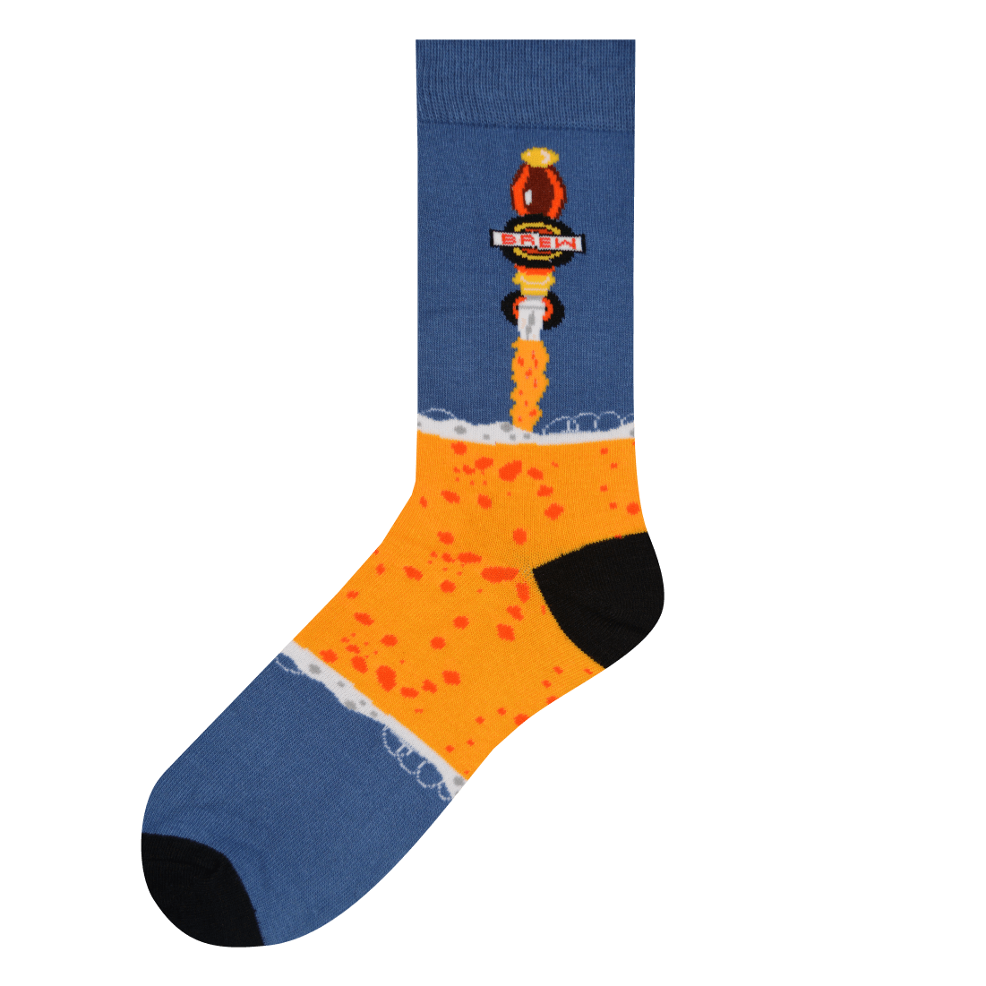 Medias Locas calcetines divertidos de diseño desigual cerveza Freaky Socks. Medias disparejas
