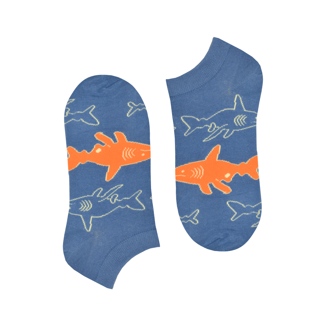 Medias Locas invisibles calcetines baletas divertidos de diseño de tiburon Freaky Socks