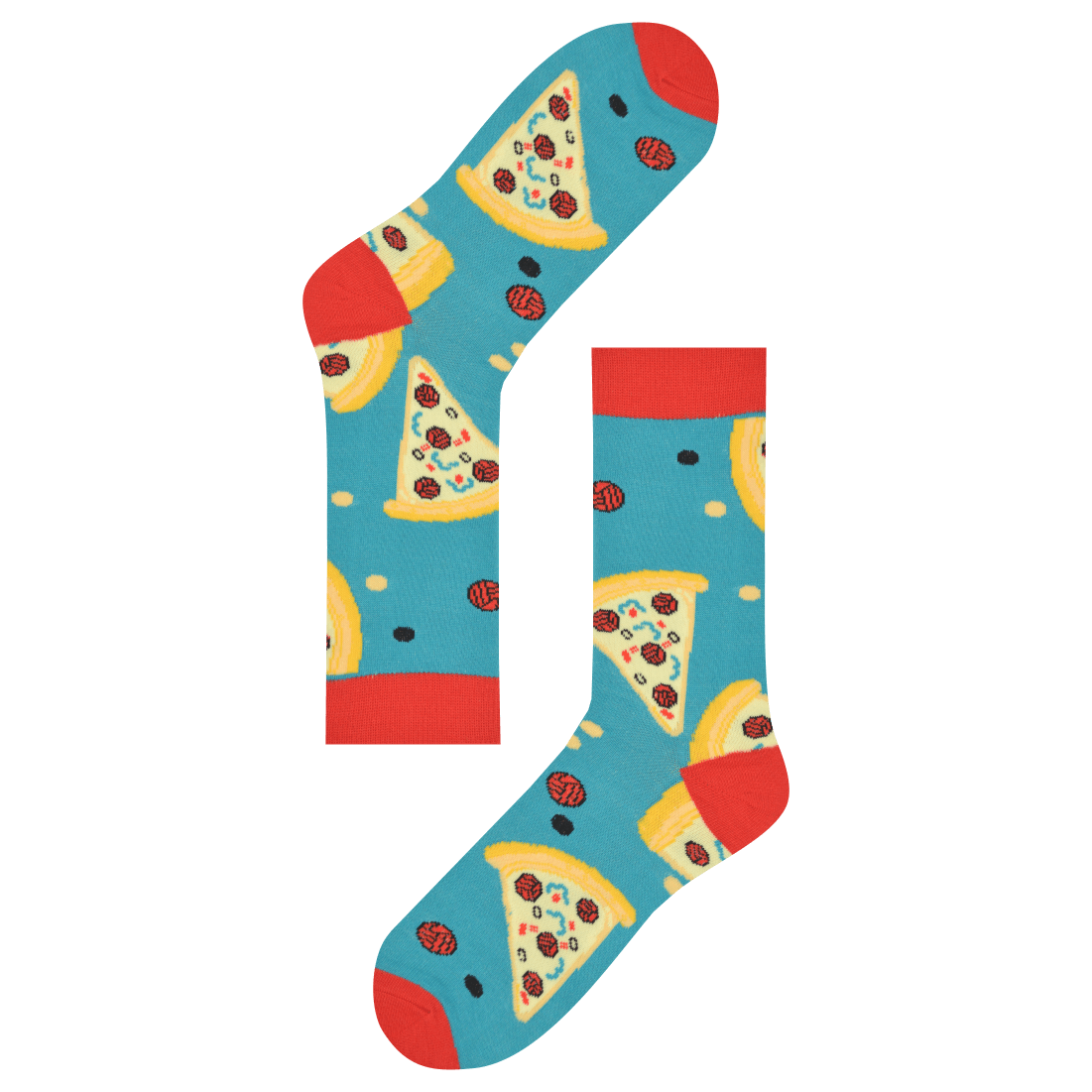 Medias Locas calcetines divertidos de pizza Freaky Socks. medias pizza