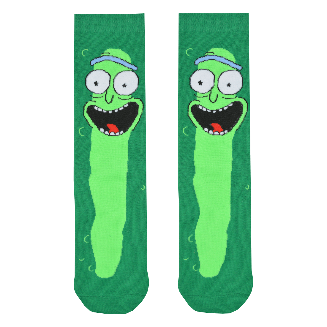 Medias Locas calcetines divertidos de diseño de Pickle Rick Freaky Socks. Medias Pickle Rick