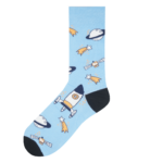 Medias Locas calcetines divertidos de diseño de Cohetes y satelites Freaky Socks. Medias