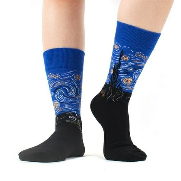 6 diseños de medias media pierna para ser el centro de atención 2 Medias Noche Estrellada