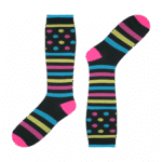 Medias de compresion rayas y puntos Freaky socks
