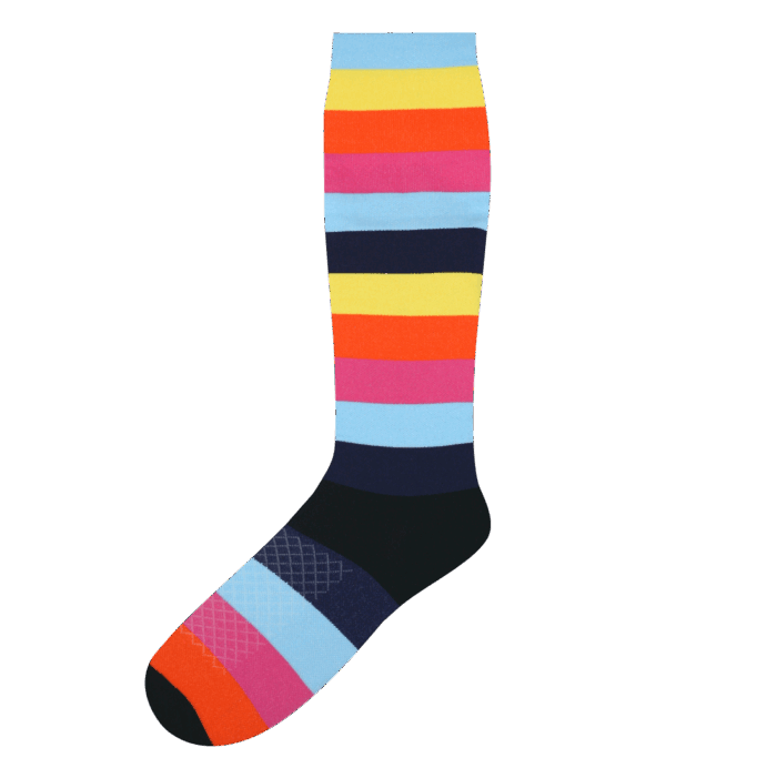 Medias de compresion franjas Freaky socks