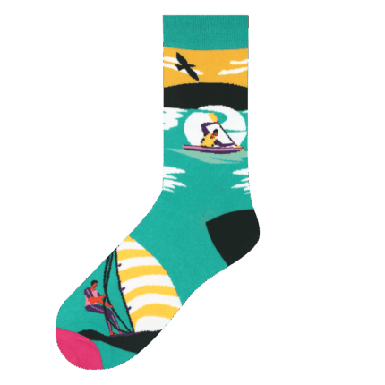Medias Locas calcetines divertidos de diseño de deportes acuáticos Freaky Socks. Medias deportes acuaticos