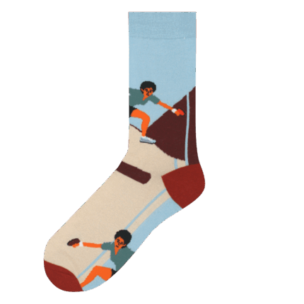 Medias Locas calcetines divertidos de diseño de ping pong Freaky Socks. Medias ping pong