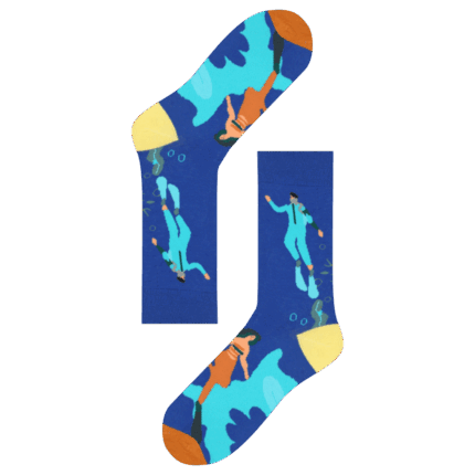 Medias Locas calcetines divertidos de diseño de buceo Freaky Socks. Medias buceo