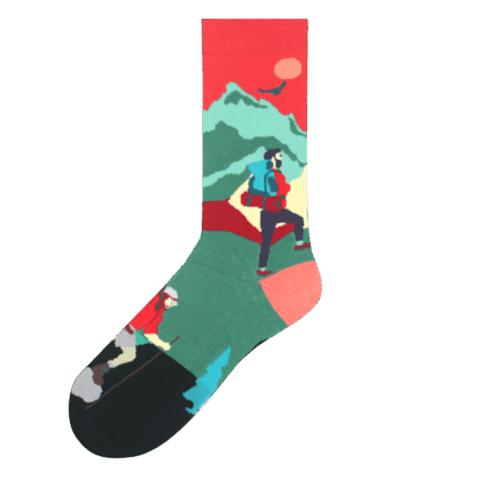Medias Locas calcetines divertidos de diseño de senderismo medias hicking Freaky Socks. Medias senderismo hiking trekking