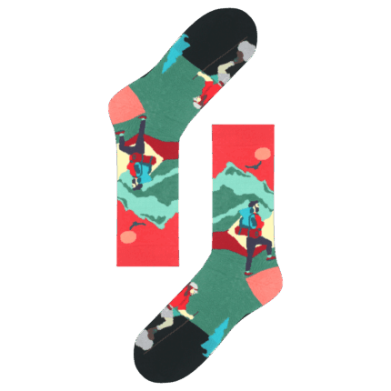 Medias Locas calcetines divertidos de diseño de senderismo medias hicking Freaky Socks. Medias senderismo hiking trekking