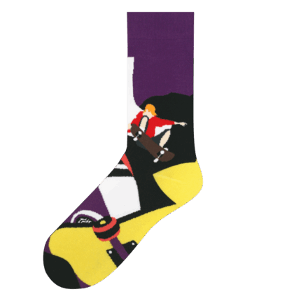Medias Locas calcetines divertidos de diseño de skate Freaky Socks. Medias skate