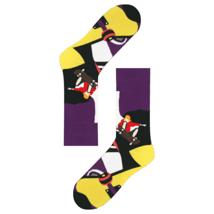 Medias Locas calcetines divertidos de diseño de skate Freaky Socks. Medias skate
